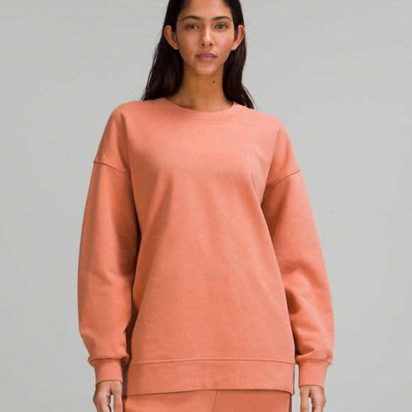 lululemon athletica Sweaters - Lululemon Perfectly Oversized Crew Size 20 Pink Savannah